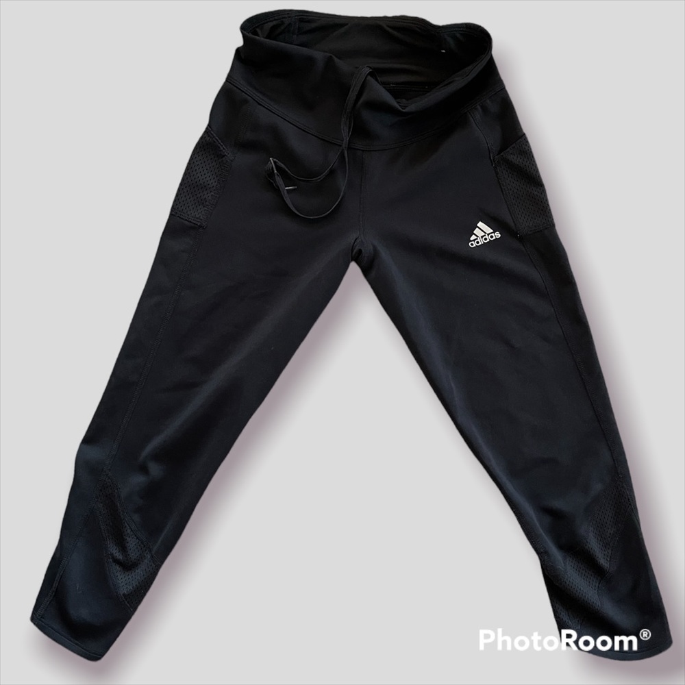 ADIDAS Running logo leggings in black